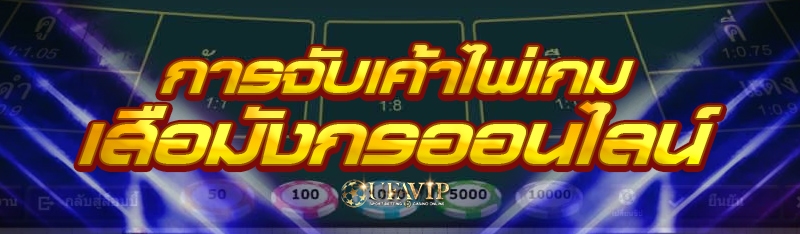 การจับเค้าไพ่เกมเสือมังกรออนไล